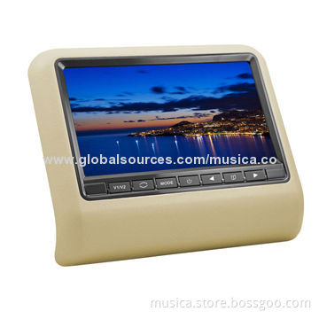 9-inch car headrest monitor pillow with DVD function